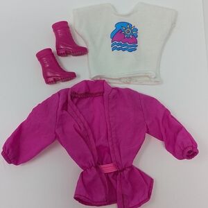 Barbie Doll Clothes Camp 1993 Boots Shirt Jacket Vintage Mattel